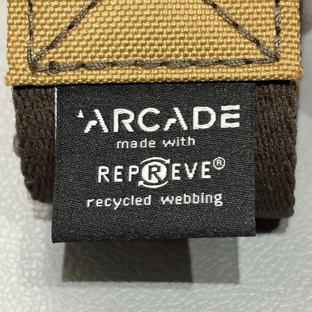 Arcade Adventure Belt Repreve Web Stretch Brown Standard Length 24”-38” 1.5”